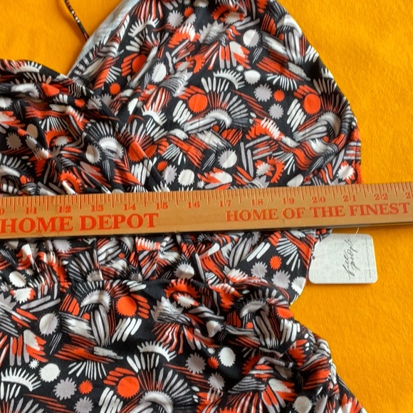 Free People Darla Black Combo Sleeveless Open Back Dress Size L, NWT - Picture 10 of 15